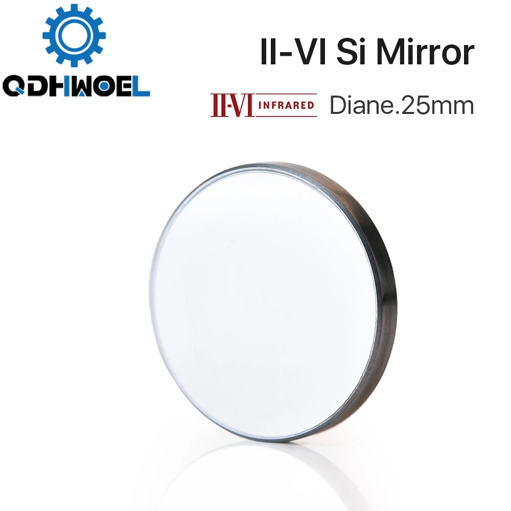 

QDHWOEL оригинальные зеркальные фотообои диаметром. 25 мм, 3 мм, 10,6 мкм, покрытие LPMS для CO2, лазерная гравировальная машина, бесплатная доставка