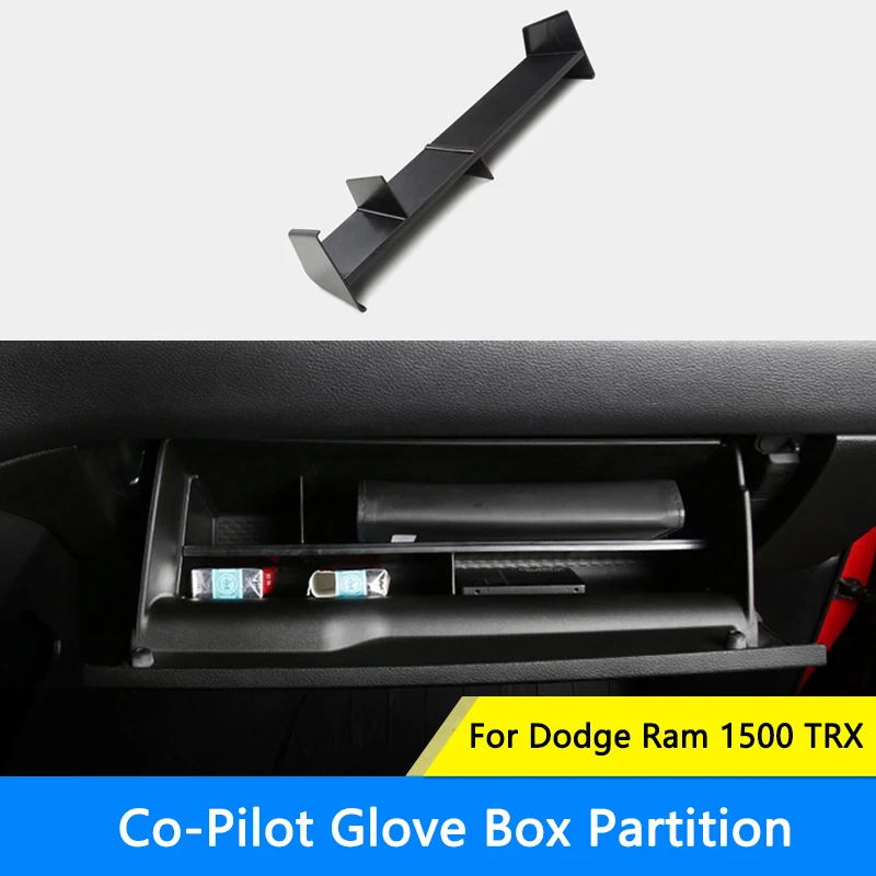 

QHCP Car Glove Box Organizer Center Console Partition Board Interval Storage Box Insert Fits For Dodge RAM 1500 2022 Accessories
