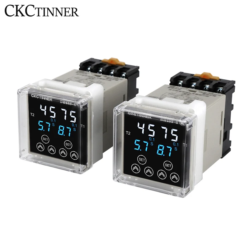 

New digital display time relay DH48S-S power-on infinite cycle delay intelligent relay 220V 24V