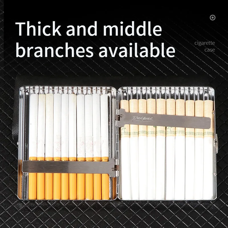 Металлическая сигарета чехол для мужчин 20 сигарет Clipswith с подарочными коробками