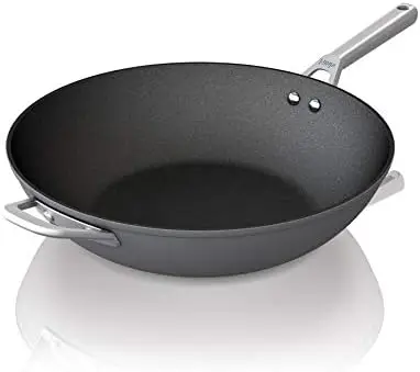 

Foodi NeverStick Premium 11-Inch Wok, Hard-Anodized, Nonstick, Durable & Oven Safe to 500°F, Slate Grey