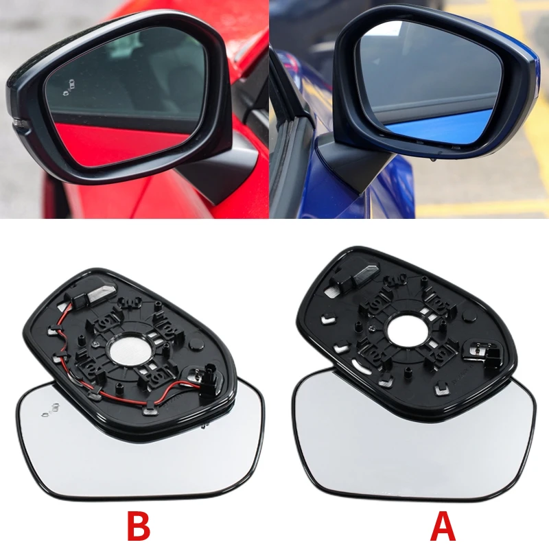 

Автомобильное стекло для зеркала заднего вида с подогревом для слепых зон, крыльев, дверей, боковых зеркал, линзы для Honda Civic 11th 2022 2023