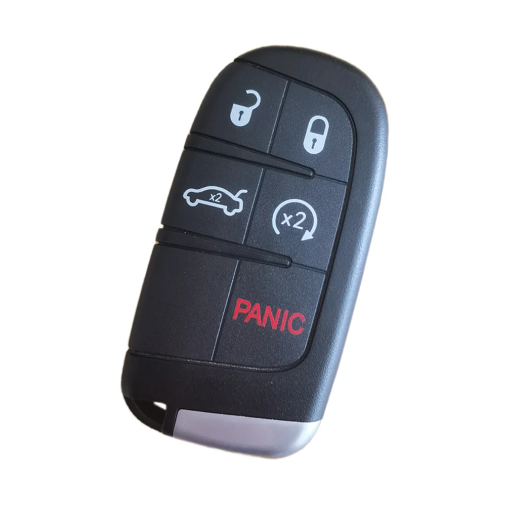 

Замена корпуса автомобильного смарт-дистанционного ключа для Dodge SRT, 5 кнопок с необрезанным лезвием аварийного ключа