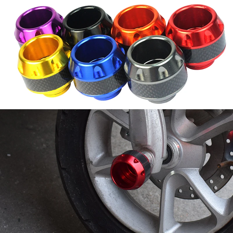 

2pcs Wheel Protection Motorbike Crash Pad Colorful Protector Motorcycle Crash Protect Motocross Crash Pad Motorcycle Accessories