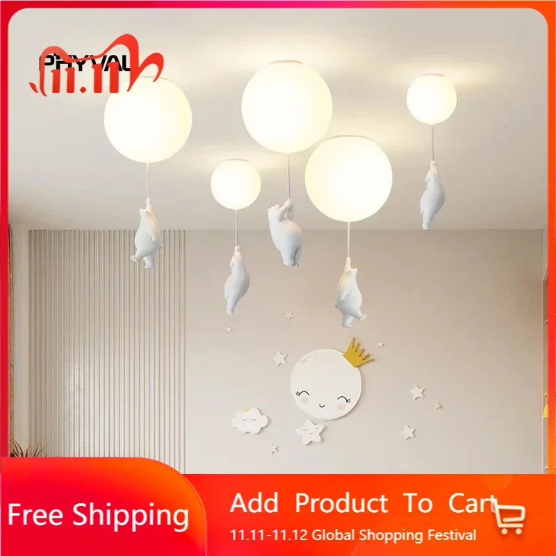 Современная светодиодная лампочка оригинальная подвеска в виде воздушного шара
