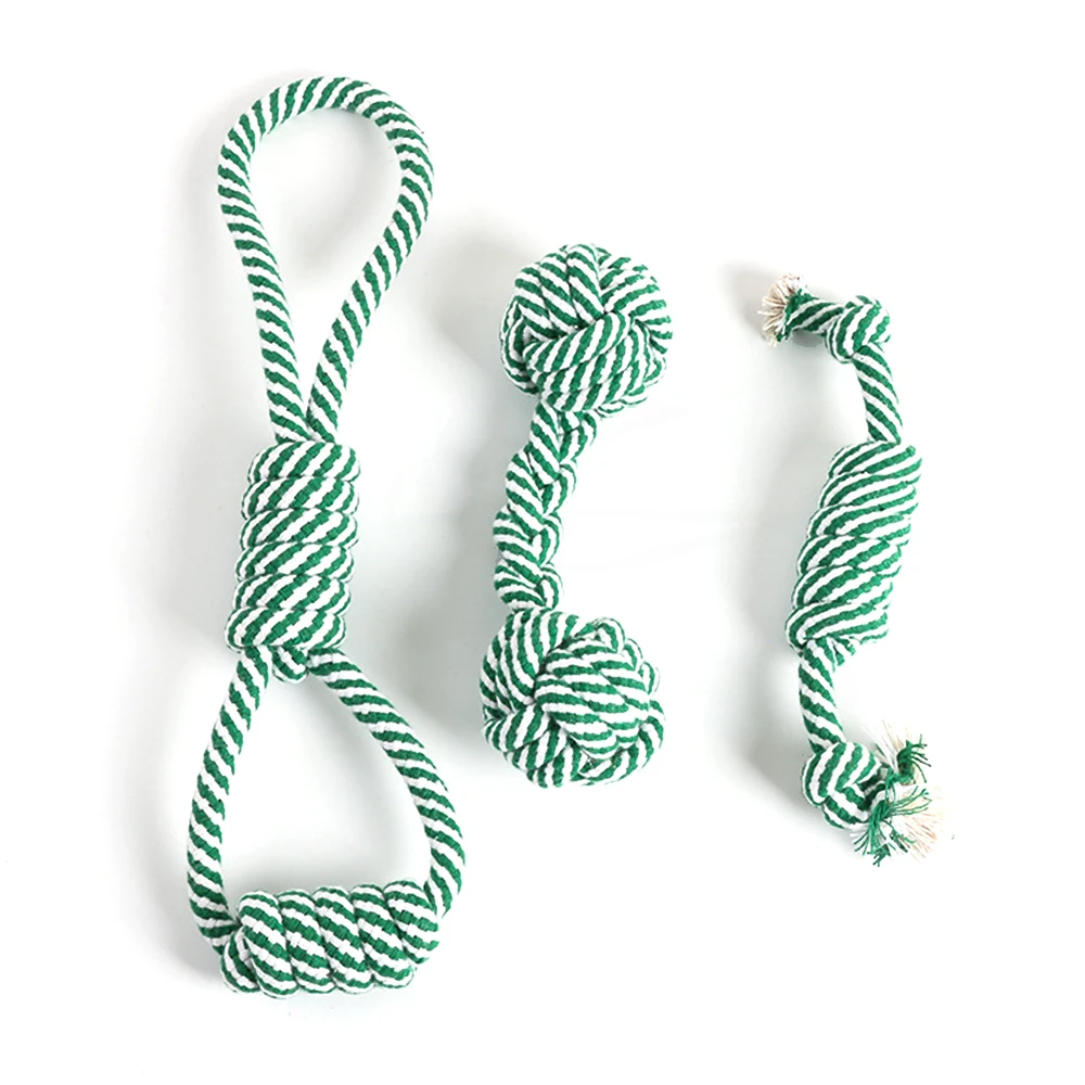 

3 шт. собачья веревка игрушка, разные игрушки для жевательной веревки, прочная веревка игрушка для собак узел, щенок Прорезыватель Игрушки д...