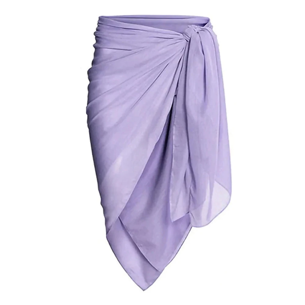 Printed Ruffle Swimsuit Fashion High Waist Cut Sexy Bikini Ladies V Neck Push Up Swimwear Open Back Elegant Lace Up Beach Skirt