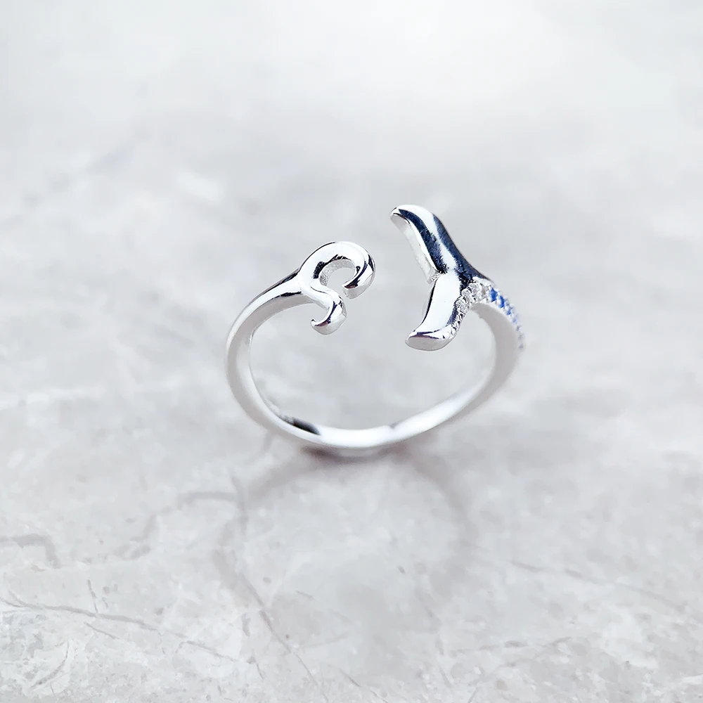 Кольцо Thaddaeus Синее Серебро 925