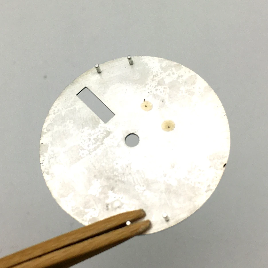 S 28.5mm Watch Dial Replacement  Modified Dial Double Calendar Literally Suitable for NH36A Movement SK007 Double Calendar Green