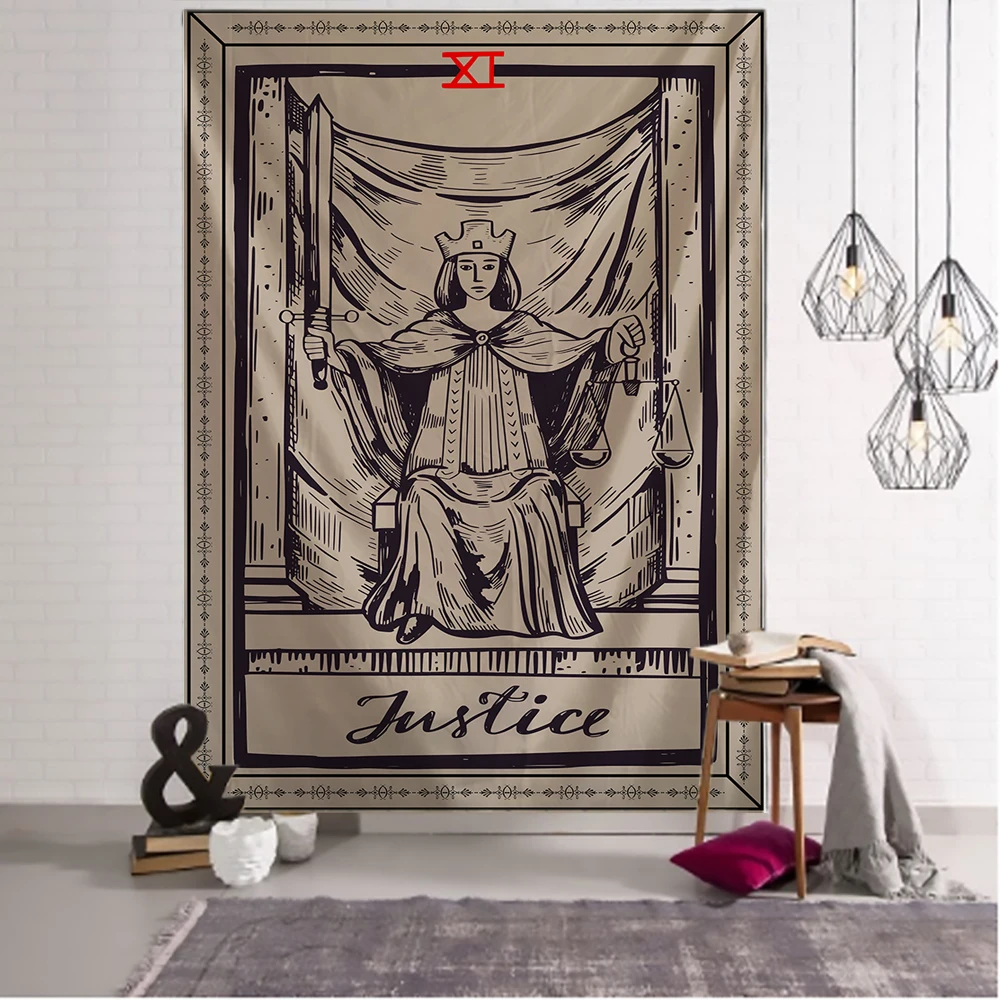 India Witchcraft Tarot Tapestry Wall Hanging Sun Moon Wall Tapestry Wall Carpet Psychedelic Tapiz Witchcraft Wall Cloth Tapestry images - 6