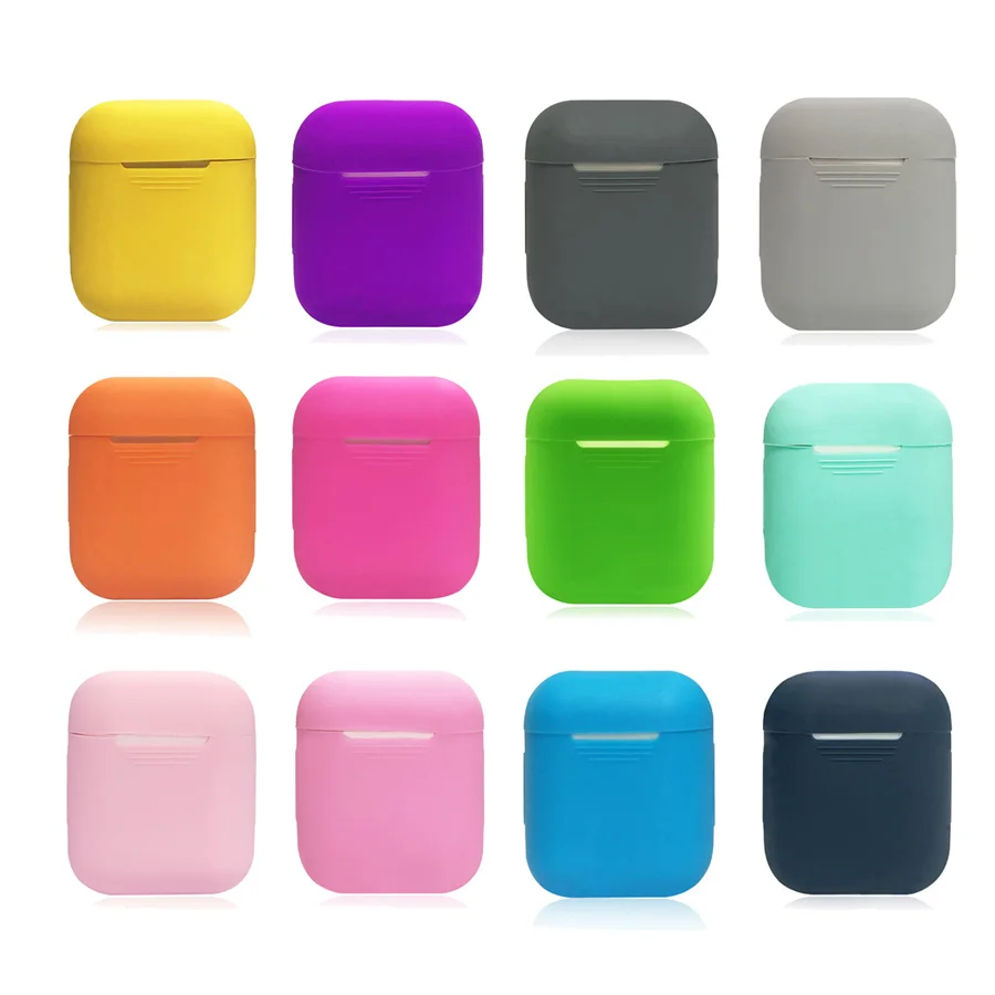 

Soft Silicone Case Earphones for Apple Airpods case Bluetooth Wireless Earphone Protective Cover Box for Airpods Ear Pods Bag