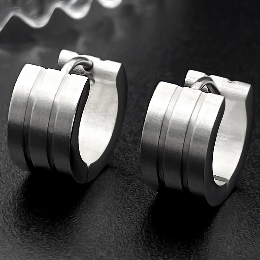 Гипоаллергенные серьги из титановой стали 1 пара