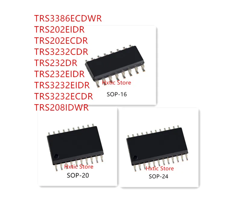 10 шт., TRS3386ECDWR, trs202eчарз, TRS202ECDR, TRS3232CDR, TRS232DR, trs232etrs3232eчарз, TRS3232ECDR, TRS208IDWR IC