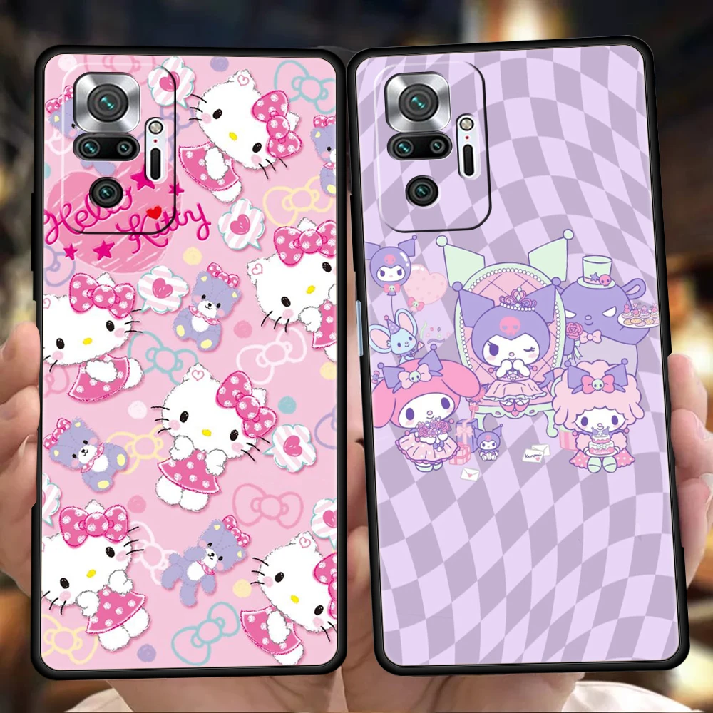 

HELLO KITTY Pekkle Pochacco Phone Case Cover for Redmi K50 Note 10 11 11T Pro Plus 7 8 8T 9S 9 K40 Gaming 9A 9C 9T Pro Plus Soft