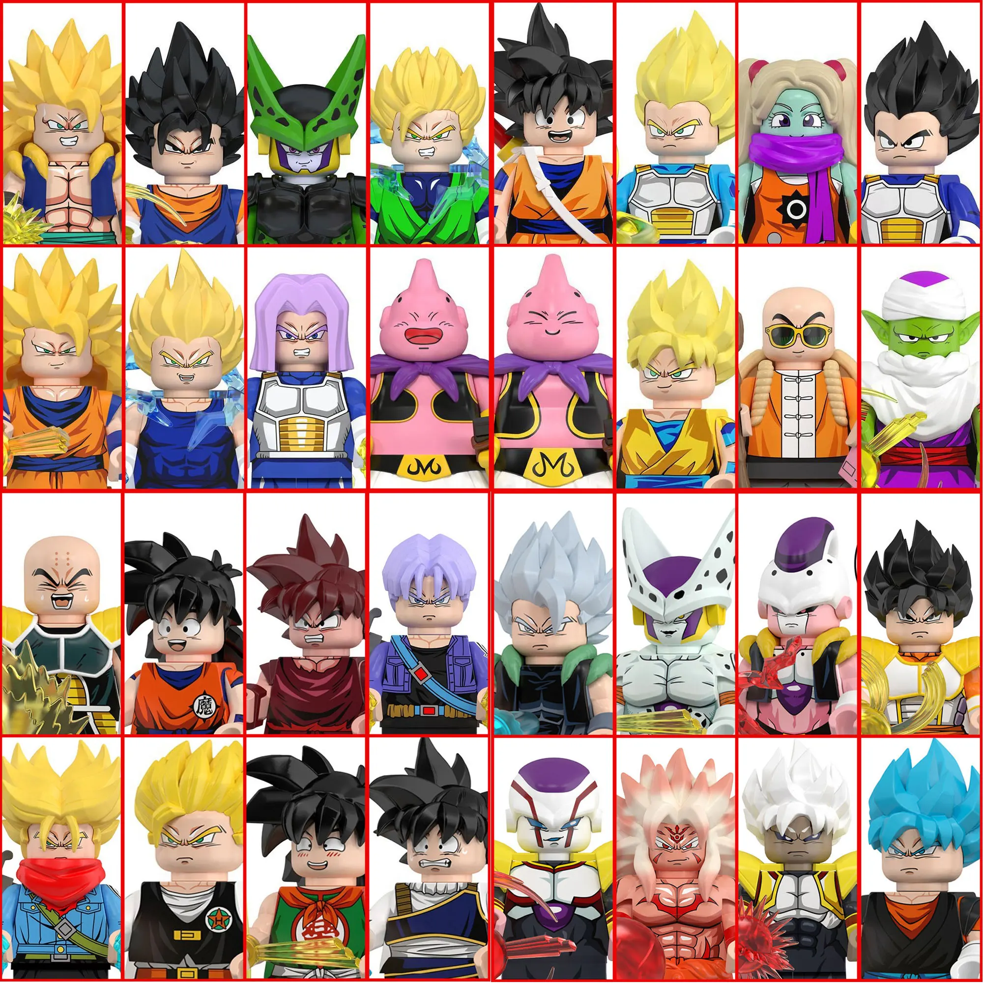 80 шт. конструктор DRAGON BALL: Гоку, Вегета, Транк, Броли — мини-фигурки, аксессуары, подарки на Хэллоуин и Рождество для детей (art.: 3920dc7a310da) - 3920dc7a310da