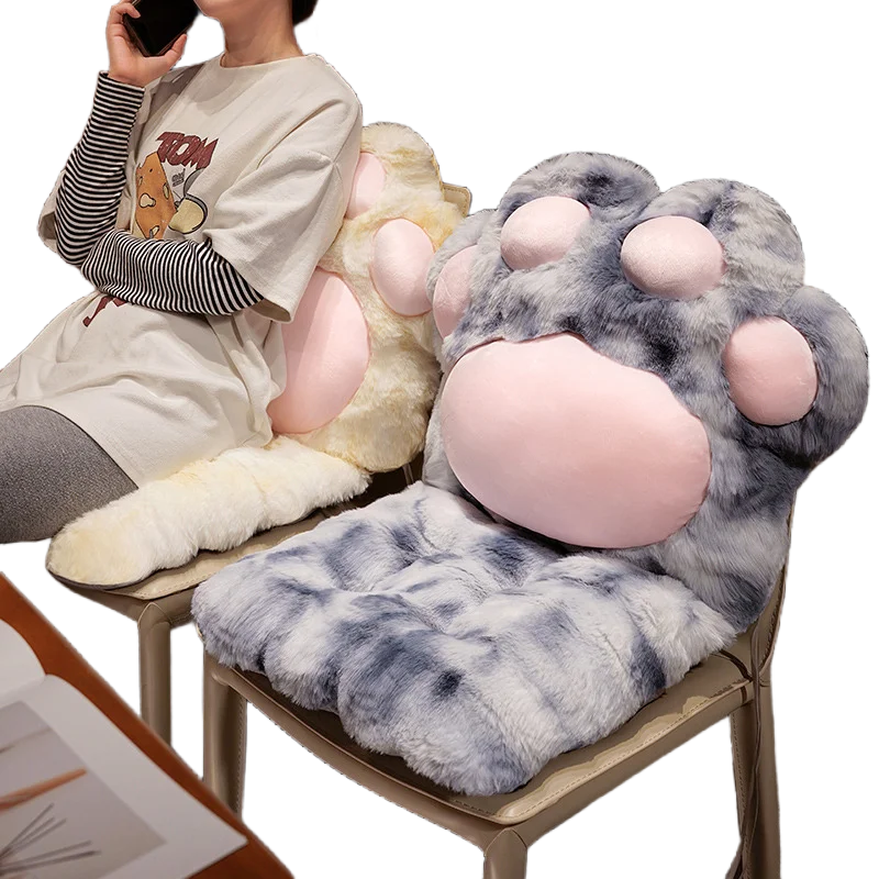 

Мягкий пушистый кролик, плюшевая подушка в виде кошачьей лапы, декоративный домашний диван, детская подушка для сна и офиса, сопровождающая куклу, подарок на день рождения