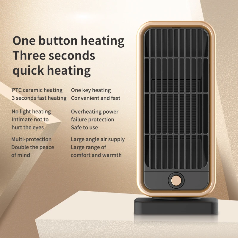 

New 500W PTC Fan Ceramic Heater Portable 110V/230V Lectric Winter Hot Air Room Warmer Machine Quick Heat US/EU/UK/JP Plug