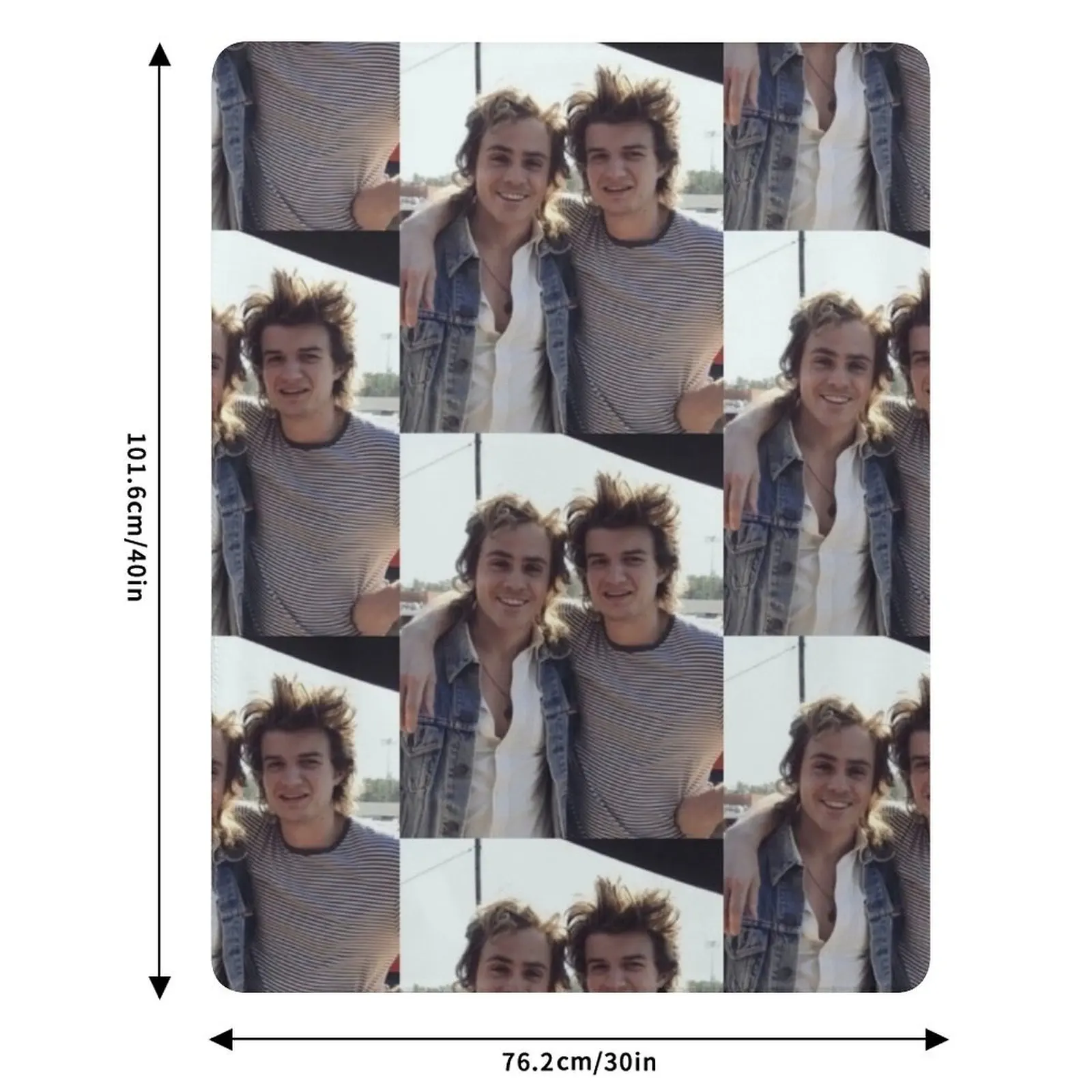 Плед Joe Keery and Dacre Montgomery, теплый и удобный плед, подарок для родителей и друзей (art.: 3920dc339fbe1) - 3920dc339fbe1