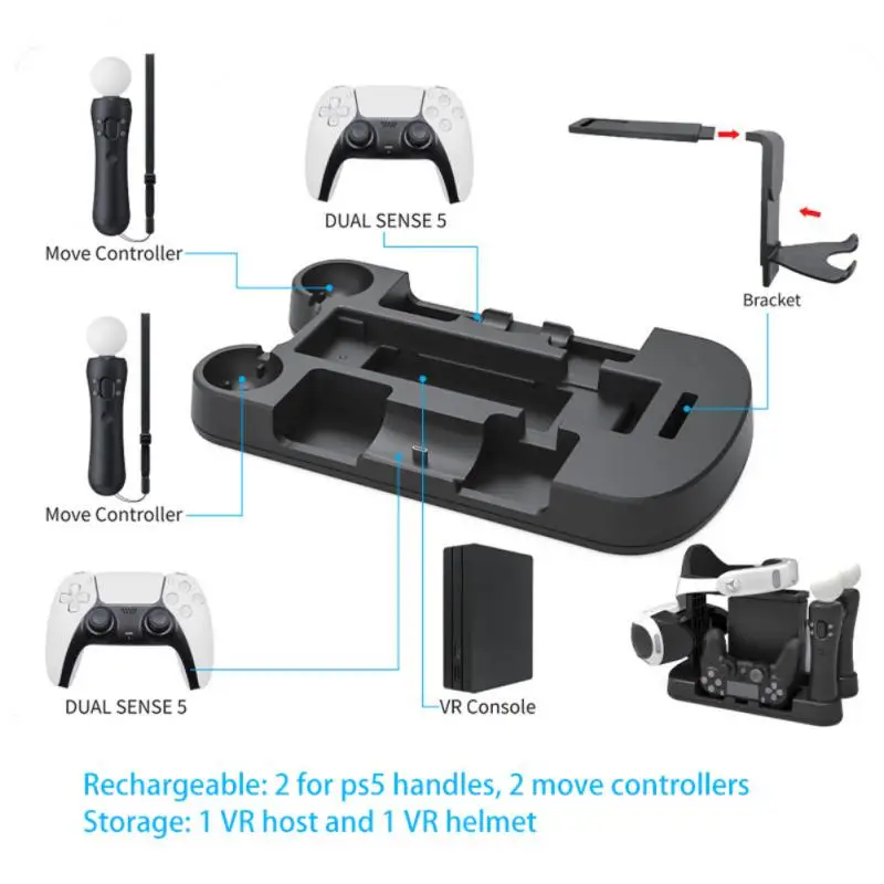 6 в 1 универсальное зарядное устройство для PS5 VR | Электроника