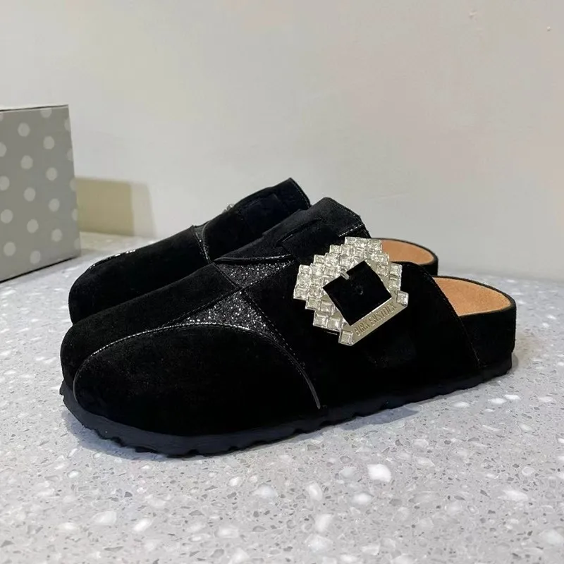 Плоские баотоу со стразами одинаковые цвета вне дома водонепроницаемые