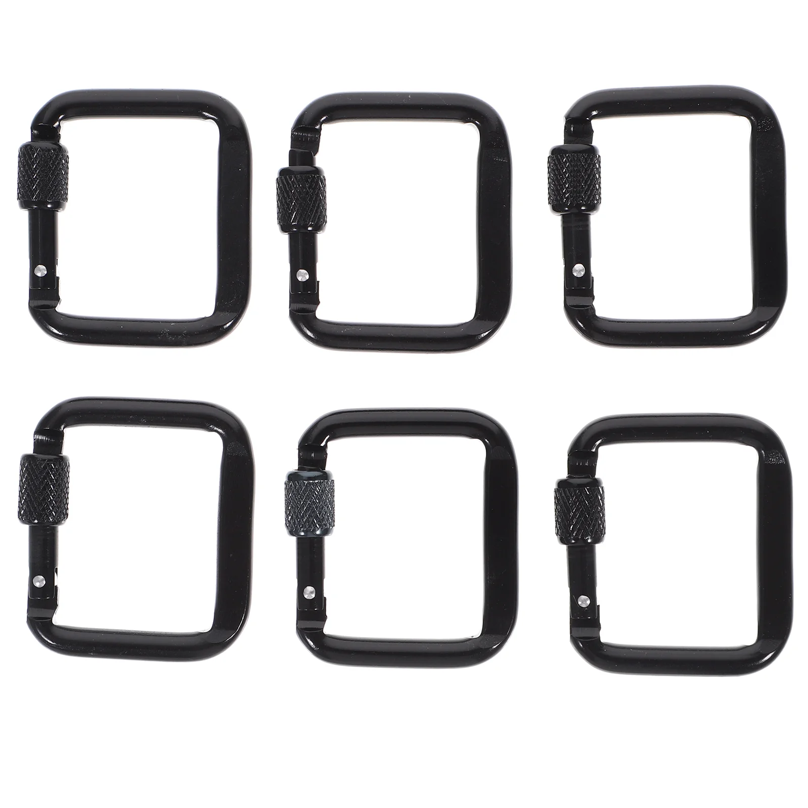 

Buckle Outdoor Carabiner Campingbuckles Luggage Aluminum Climbing Mountain Portable Accessories Square Sturdy Clasp Hiking