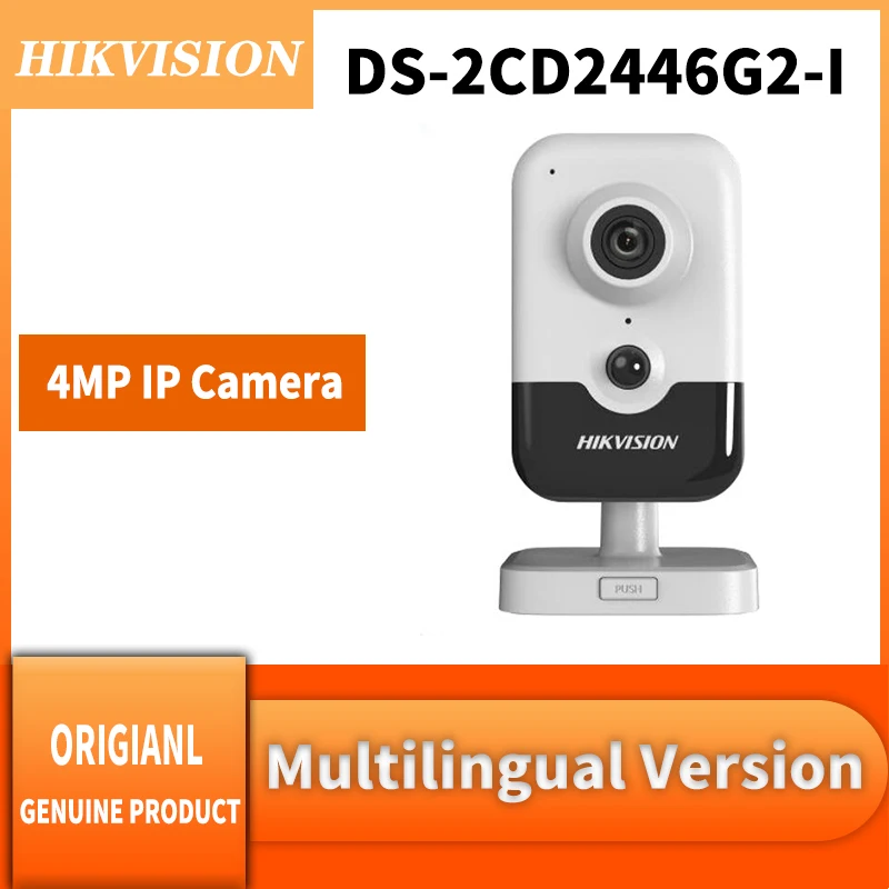 

Original Hikvision DS-2CD2446G2-I 4 MP Built-in Two-Way Audio AcuSense Fixed Cube Network Camera