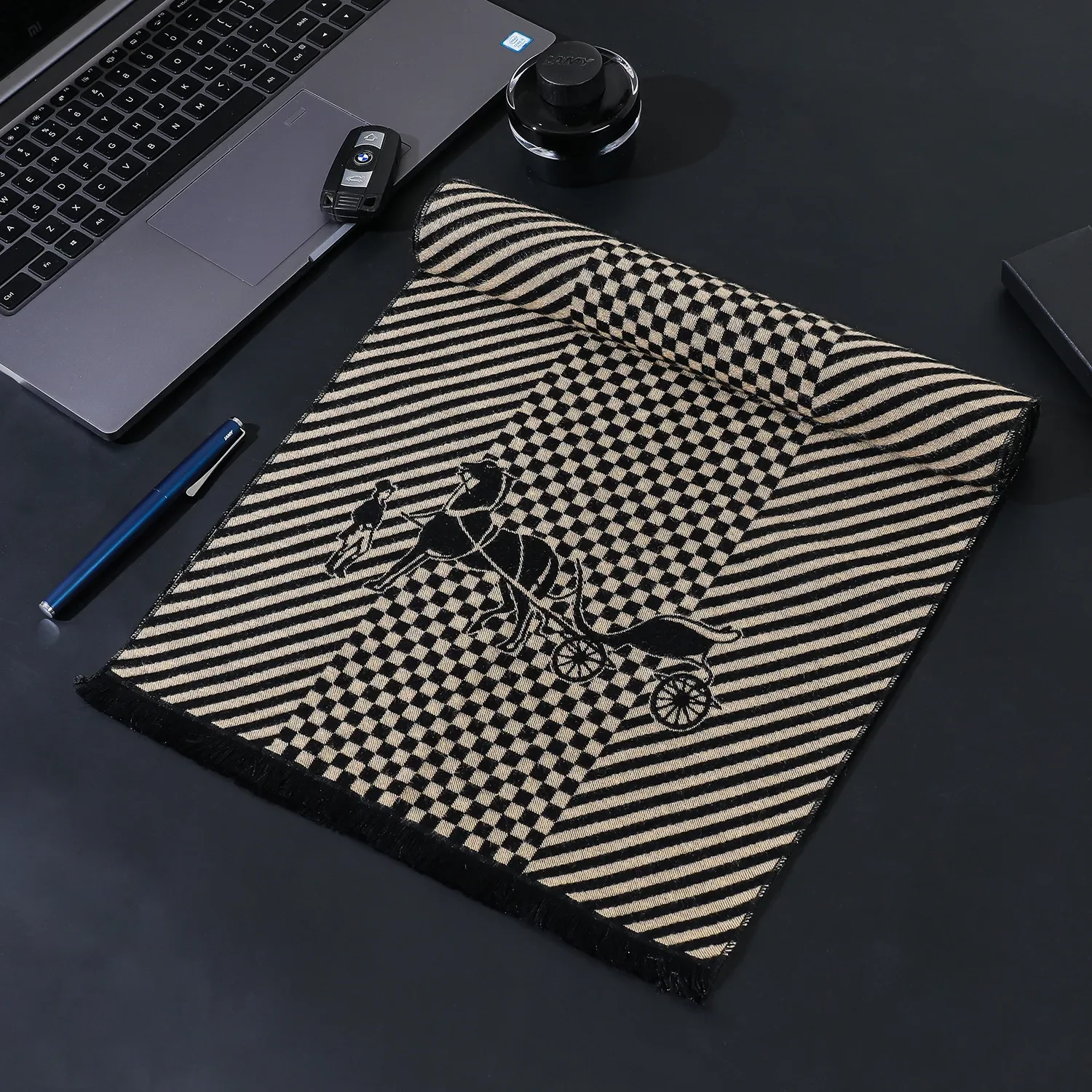 

Fashion Brand Designer Business Scarf Men High Quality Cashmere Winter Warm Scarves Luxury Vintage Double Sided Thick Scarfs