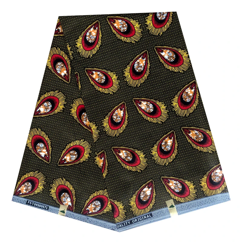 

100% Polyester African Ankara Fabric Prints Patterns Circle Real Wax Tissu Dress Sewing Material Pagne Block Warps Patchwork DIY