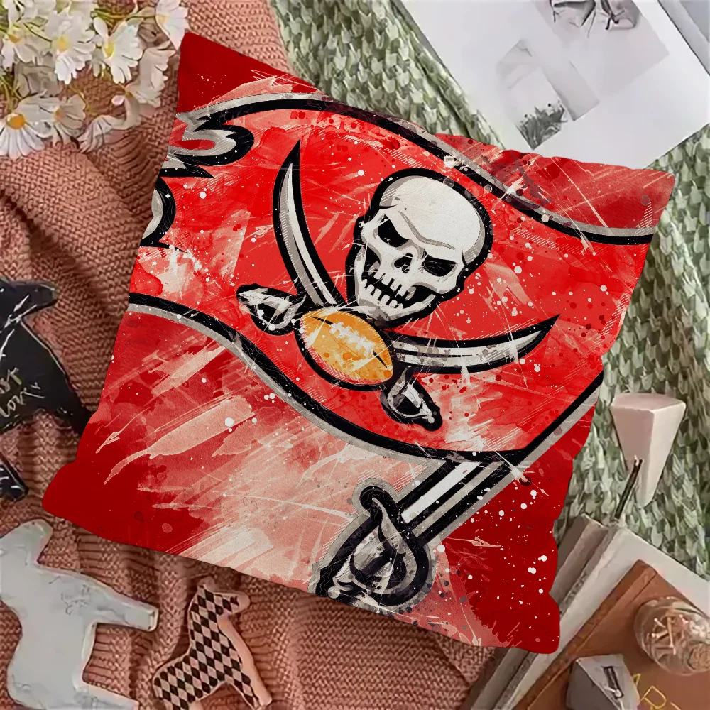 Декоративная Наволочка Tampa Bay B-buccaneers-s Квадратный Чехол Для Подушки Полиэстер