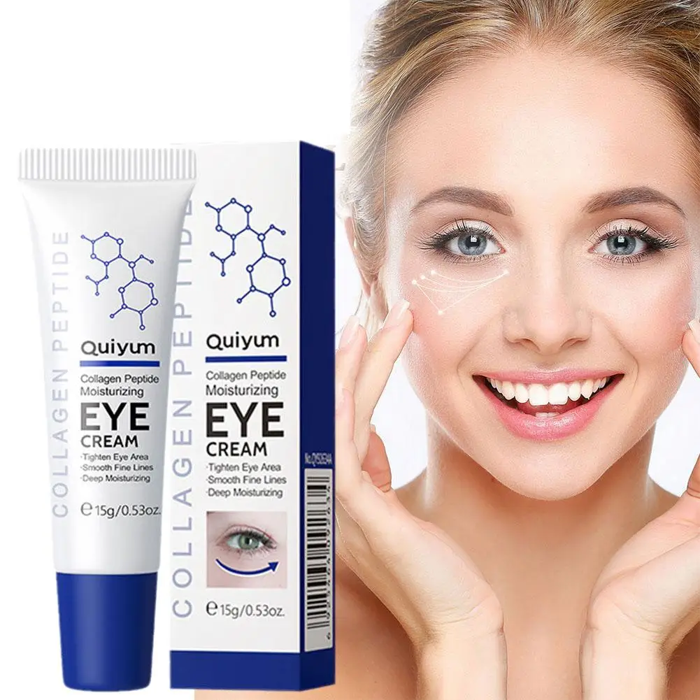 

15g Collagen Anti-Wrinkle Eye Cream Fades Fine Lines Eye Remove Firmness Bags Dark Puffiness Anti-Aging Eye Circles Serum A T6N1