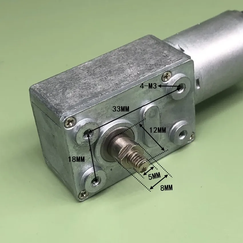 Большой крутящий момент 12 В постоянного тока 2 5 об/мин медленная скорость L