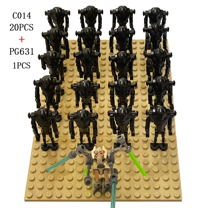 

21pcs/set Disney Super Battle Droid Building Blocks General Grievous Action Figures Bricks Wars Christmas Toys