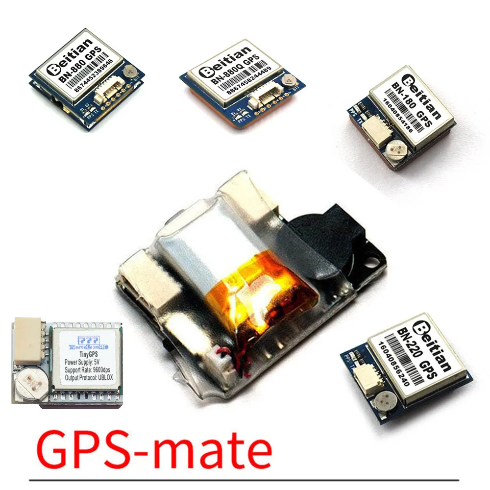 

BEITIAN BN220 BN180 BN880 BN880Q NamelessRC TinyGPS with VIFLY GPS-Mate 3.7V 50mAh LIPO Exclusive Power Module Lost Alarm Combo