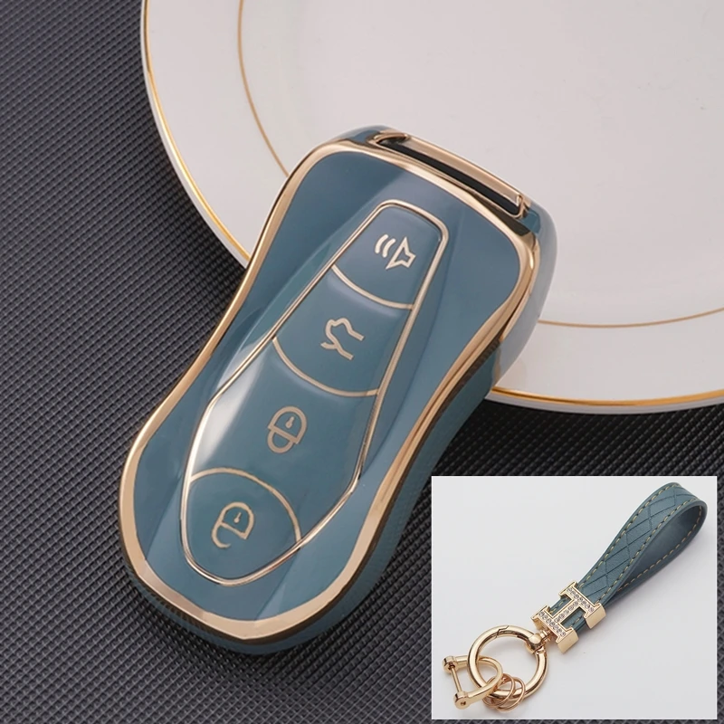 

Soft Tpu Car Key Case Key Fob Cover For Geely Azkarra FY11 Atlas Pro New Emgrand GS X6 SUV EC7 Geely Key Shell Accessories