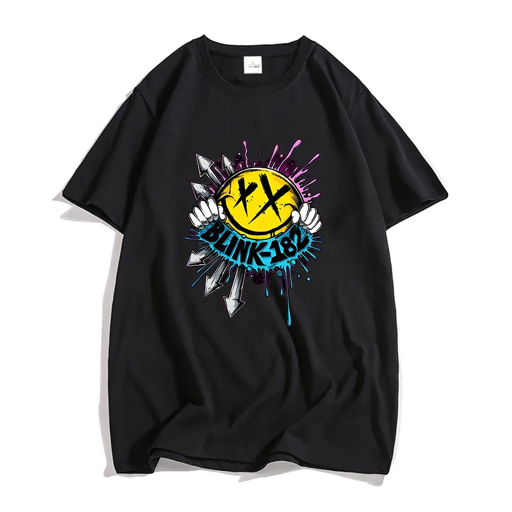 

Blink-182 T-shirts Band Handsome MEN 100% Cotton High Quality T Shirts Aesthetic Tshirts Manga Graphic Music Short Sleeve Aldult