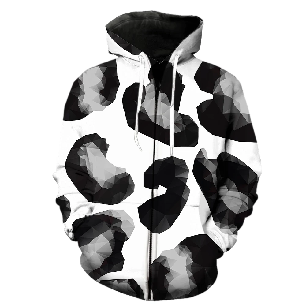

Animal Fur Texture Men's Zipper Hoodie Sweatshirts Tops Oversized With Hood Jackets Spring 3D Printed 2022 Hot Sale Teens Funny