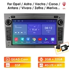 Автомобильный GPS-плеер для Opel Astra H J 2004 Vectra Vauxhall Antara Zafira Corsa C D Vivaro Meriva Veda, радио, 2 Гб 64 ГБ, Android 10, 2 Din