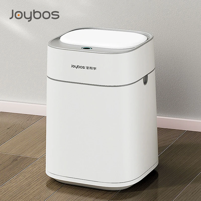 14L Smart Bathroom Trash Can Automatic Bagging Smart Sensor Garbage White Electric Touchless Square Automatic Bin Smart Home