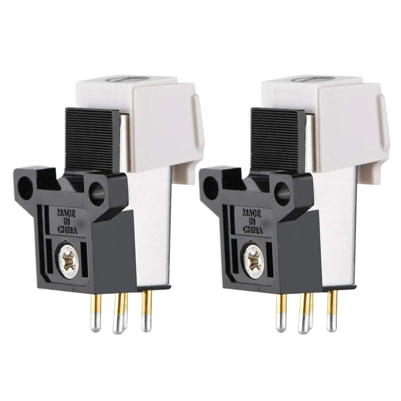 

2X Magnetic Cartridge Stylus with LP Vinyl Needle for Turntable Record Player Standard Mount Accurate Record Function