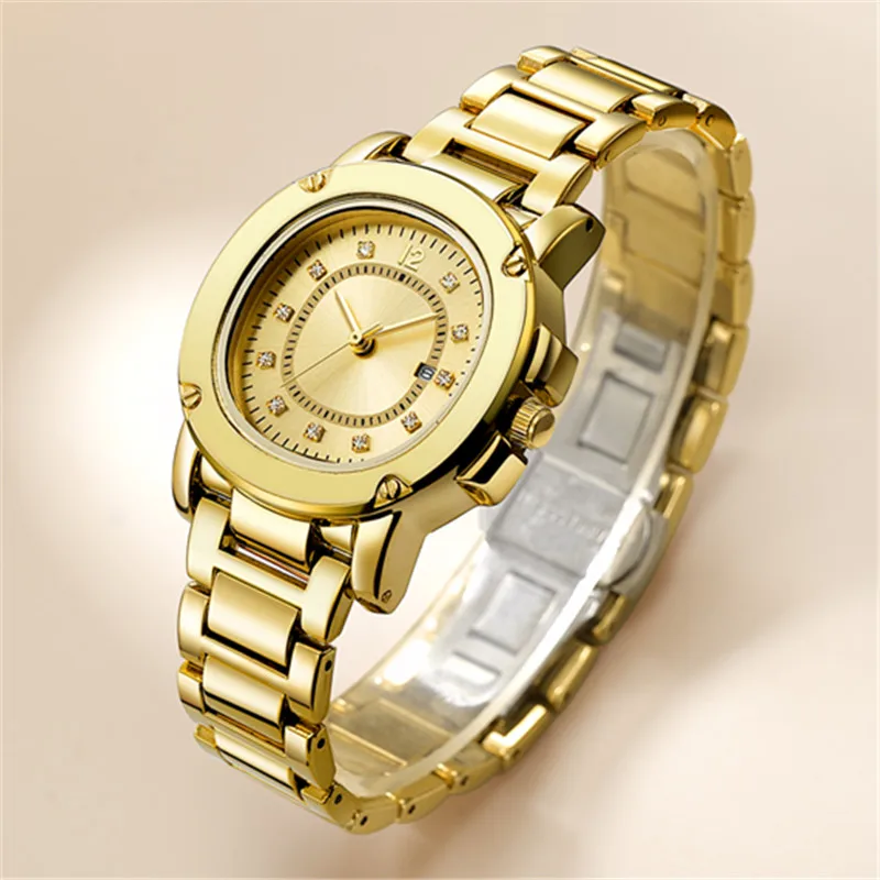 Женские большие Брендовые Часы ldaie для девушек простой браслет из сплава