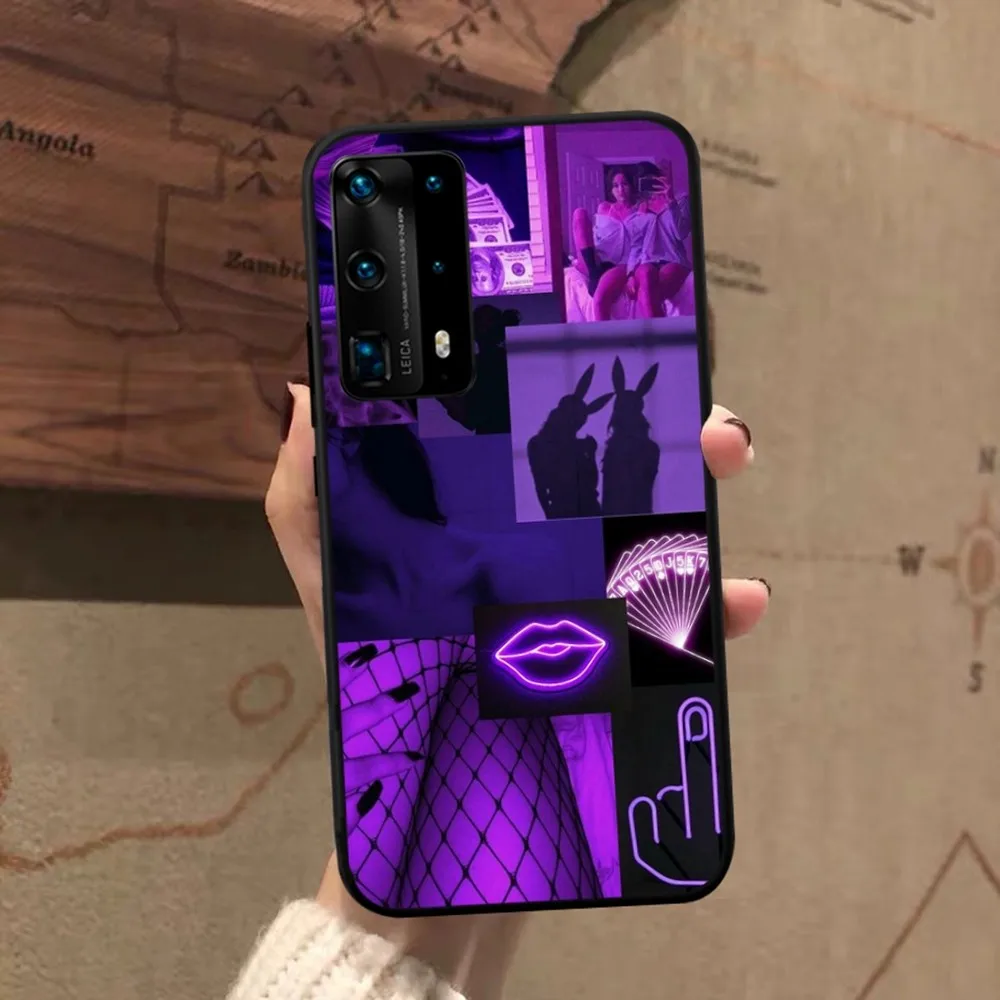 Чехол infinity on Purple для телефона Huawei P 8 9 10 20 30 40 50 Pro Lite Psmart Honor lite 70 Mate 20lite