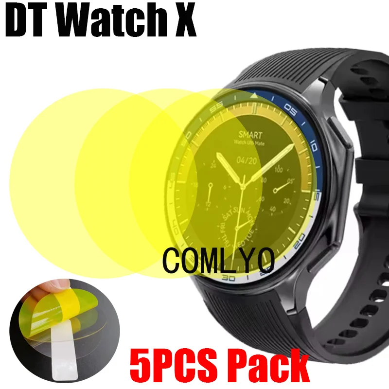 Гидрогелевая защитная пленка для умных часов 5 шт