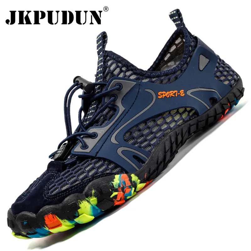 

Мужские летние сетчатые акватуфли, дышащие походные туфли для пар, Уличная обувь для плавания и воды, пляжные кроссовки, спортивная обувь