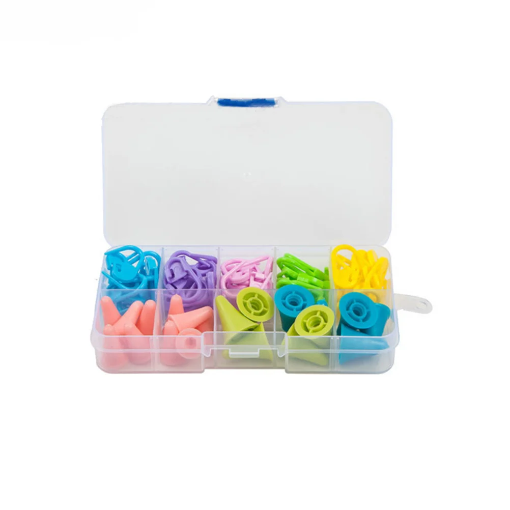 

Knitting Markers Needle Point Crochetprotectors Tip Marker Cap Stopper Lock Clip Protectorpin Diylocking Sewing Accessories Ring