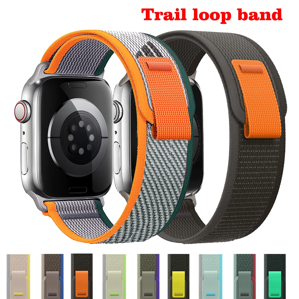 Trail Loop For apple watch band 49mm 44mm 40mm 45mm 41mm 42mm 44 45 49 mm correa bracelet iWatch Ultra series 7 6 5 3 se 8 strap