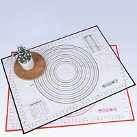 silicone baking mat non stick food safe baking mat with measurement non slip dough rolling mat for making cookies bread pastry