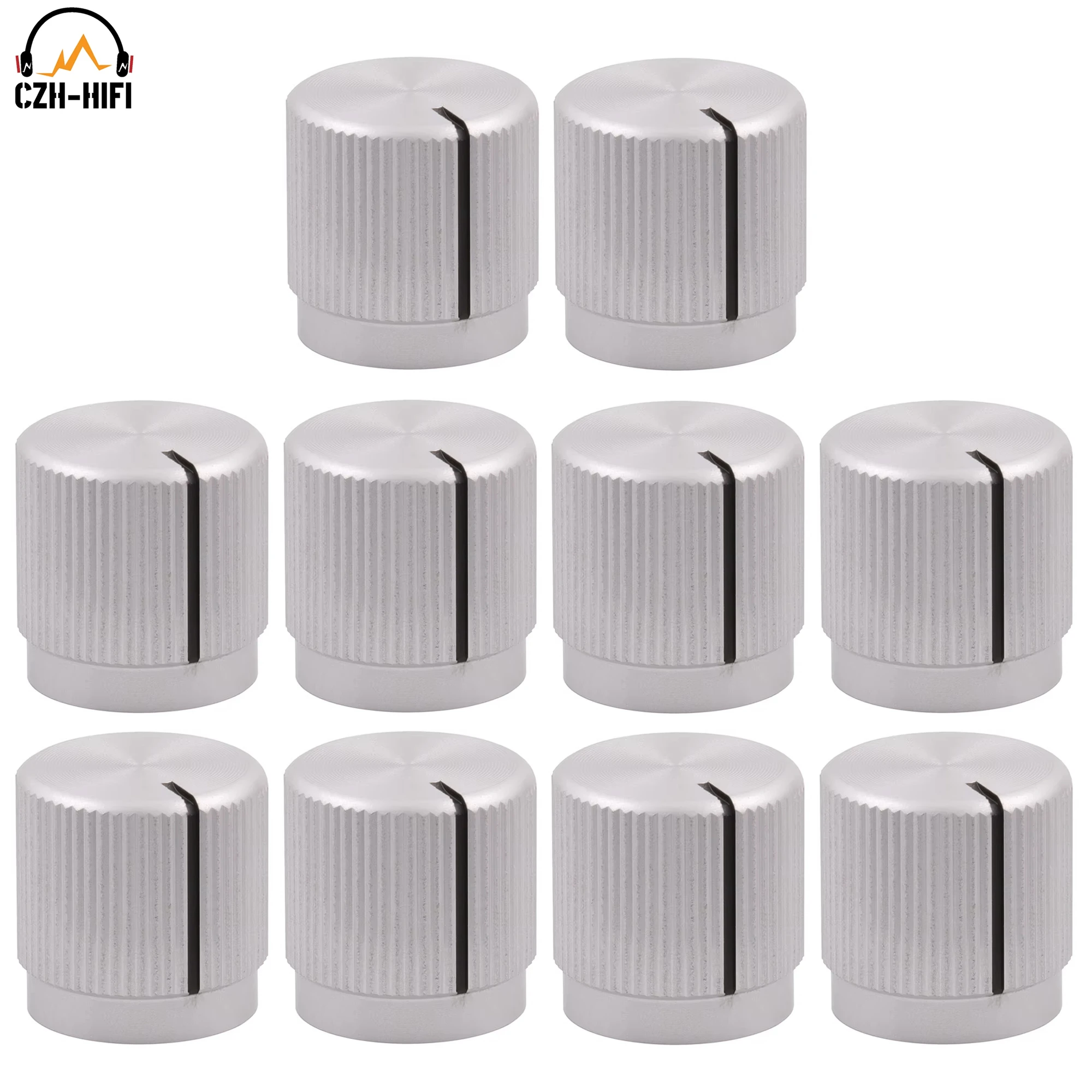 10 шт. 15x15 мм металлическая ручка-указатель крышка кнопка шляпа потенциометр