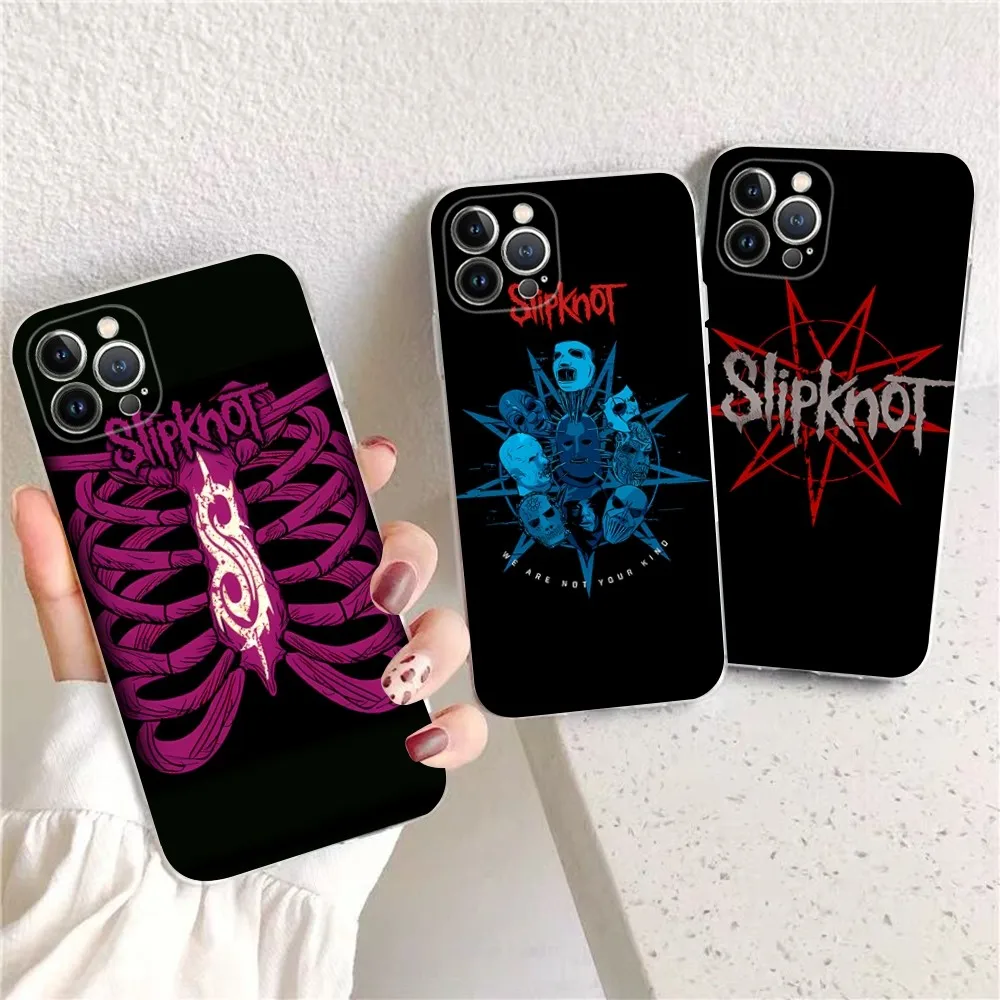 S-Slipknot Phone Case For IPhone 16 15 14 13 12 Mini 11 Pro XS Max X XR SE 6 7 8 Plus Soft Silicone Cover