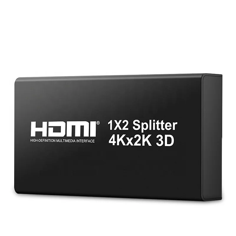 4K x 2K 3D 1080P HDMI разделитель 1 в 2 1x 2 Поддержка 4K /30 Гц HDMI 1.4 Поддержка Blu-Ray DVD для компьютера ноутбука монитора