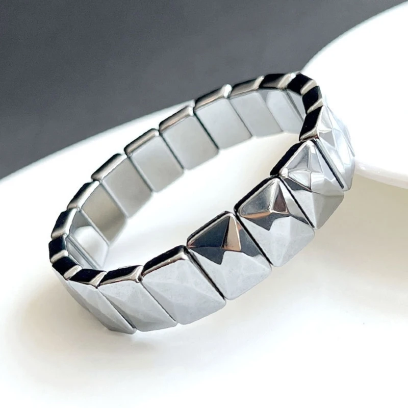 Браслет с терагерцовым камнем для женщин и мужчин браслет исцеляющей энергией